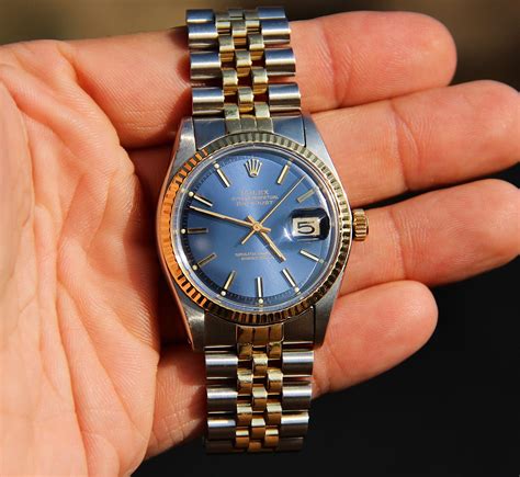 rolex two tone datejust 1601